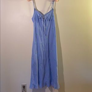 Lightweight, embroidered and lace detail dress